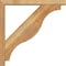 Ekena Millwork Funston Block Rough Sawn Bracket w/ Offset Brace, Western Red Cedar, 4"W x 28"D x 28"H BKT0402X28X28FST05RWR - alternate 2